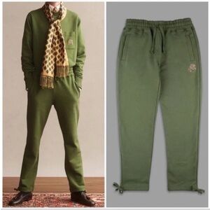 Aime Leon Dore Drakes Green Terry Cotton Sweatpants